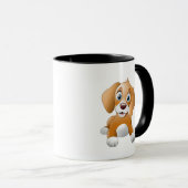 Mug Clipart Brown de chien (Devant droit)