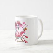 Mug Clipart de Flamant rose mignonne (Devant droit)