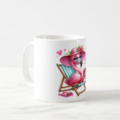Mug Clipart de Flamant rose mignonne (Devant gauche)
