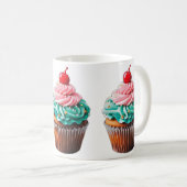 Mug Clipart d'illustration de dessert de Cupcake d'ann (Devant droit)