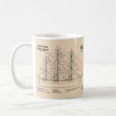 Mug Clipper Ship Floud - Plan d'expédition SD (Gauche)