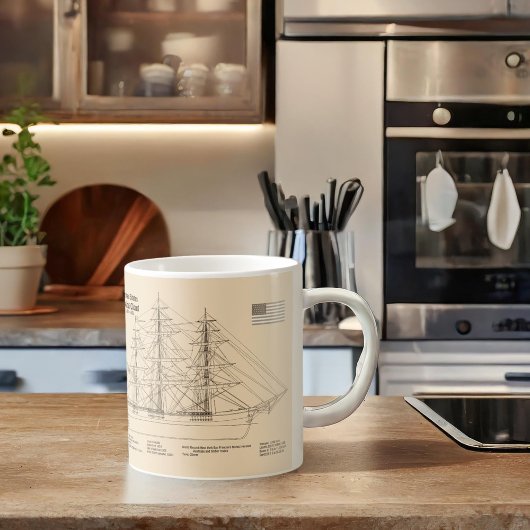 Mug Clipper Ship Floud - Plan d'expédition SD