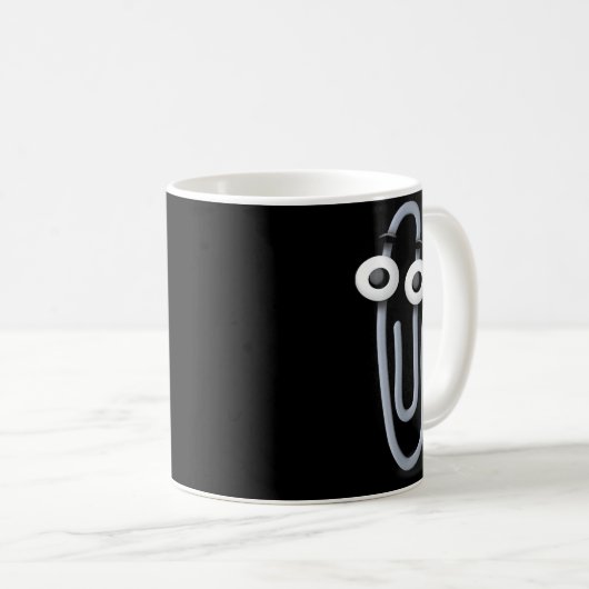 Mug Clippy Paper Clip Funny Meme Page Note  (Devant droit)