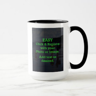 Mug Cliquez et remplacez facilement l'image pour créer