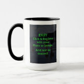Mug Cliquez et remplacez facilement l'image pour créer (Gauche)