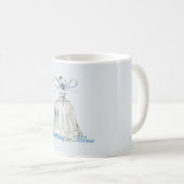 Mug Cloche à Ruban Bleu (Devant droit)