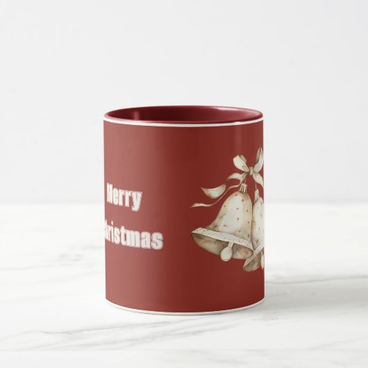 Mug Cloche de Noël crème (Centre)