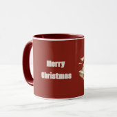 Mug Cloche de Noël crème (Devant gauche)