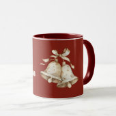 Mug Cloche de Noël crème (Devant droit)