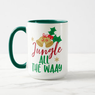 Mug Cloches de Noël, Jungle tout le long, Houx de Noël