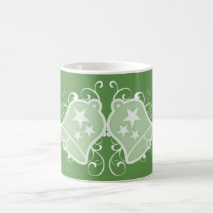 Mug Cloches de vacances et tourbillons de Mug, vert