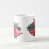 Mug Cloches rouges festives & Boug classique de Noël P (Centre)
