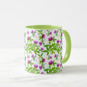 Mug Cloches rouges sur blanc (Devant droit)