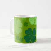 Mug Cloches Vertes, Cloches Lucky, Votre Nom (Devant gauche)