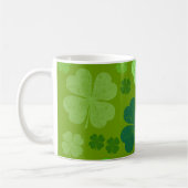 Mug Cloches Vertes, Cloches Lucky, Votre Nom (Gauche)