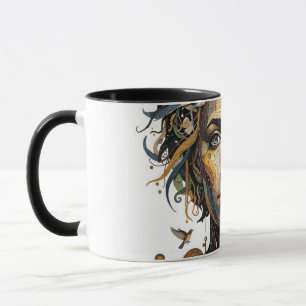 Mug Clockwork Muse — Un portrait surréaliste steampunk