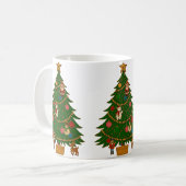 Mug Cloisonne Art Christmas Tree Character Ornaments (Devant gauche)