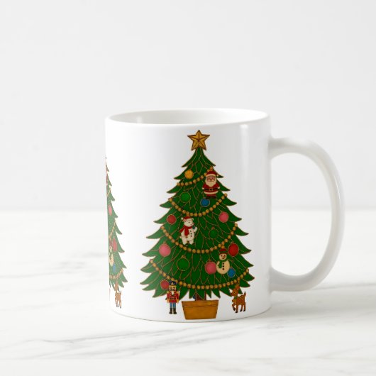 Mug Cloisonne Art Christmas Tree Character Ornaments (Droite)
