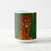 Mug Cloisonne Art Tiger on the Jungle Path (Centre)