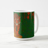 Mug Cloisonne Art Tiger on the Jungle Path (Devant droit)