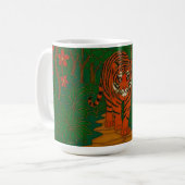 Mug Cloisonne Art Tiger on the Jungle Path (Devant gauche)