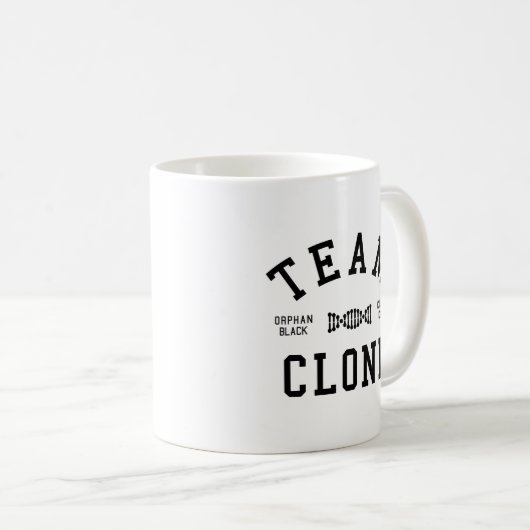 Mug Clone noir orphelin d'équipe (Devant droit)