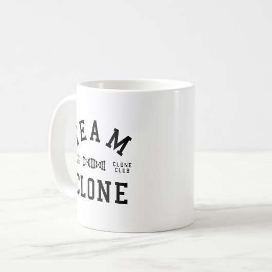 Mug Clone noir orphelin d'équipe (Devant gauche)