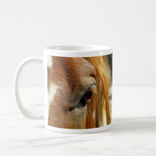 Mug Closeuse des yeux du cheval (Gauche)