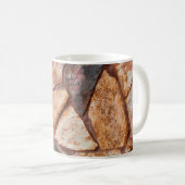 Mug Closeuse d'un mur de pierre comme fond d'écran, p (Devant droit)
