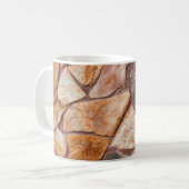 Mug Closeuse d'un mur de pierre comme fond d'écran, p (Devant gauche)