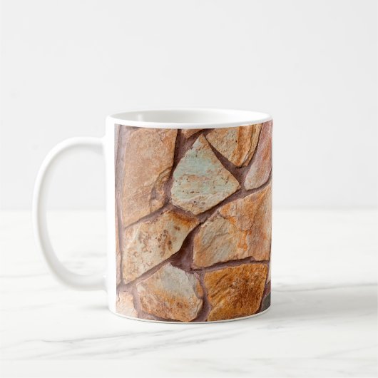 Mug Closeuse d'un mur de pierre comme fond d'écran, p (Gauche)