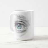 Mug Closeuse oculaire humain (Devant gauche)