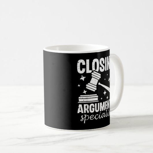 Mug Closing Arguments Specialist Advocate Law Attorney (Devant droit)