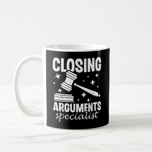 Mug Closing Arguments Specialist Advocate Law Attorney (Gauche)
