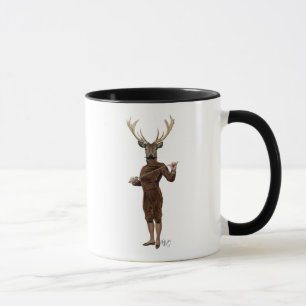 Mug Clôturant des cerfs communs pleins