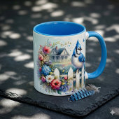 Mug Clôture de jardin de la maisonnette du geai bleu
