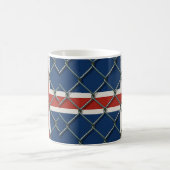 Mug Clôture du drapeau de l'Islande (Centre)