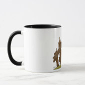 Mug Clôture en bois cassée Ferme rustique (Gauche)