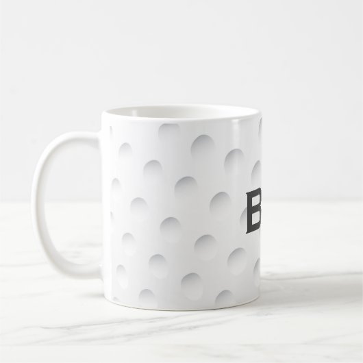 Mug Clôturer le monogramme du golf (Gauche)