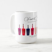 Mug Clou Polonais Couleur Ensemble Salon à ongles (Devant gauche)