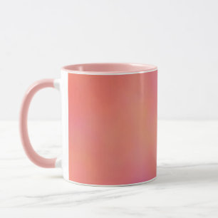 Mug Cloud à marbre rose et orange abstrait
