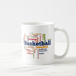 Mug Cloud de mot de basket-ball
