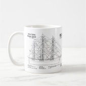 Mug Cloud de vol de l'expédition clipper - Blueprint B (Gauche)
