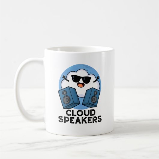 Mug Cloud Haut-parleurs amusant Plume (Gauche)