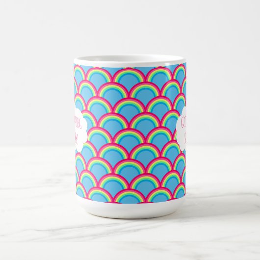 Mug Cloud Motif arc-en-ciel brillant (Centre)