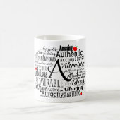 Mug Cloud Word Adjectif commençant par la lettre A  (Centre)