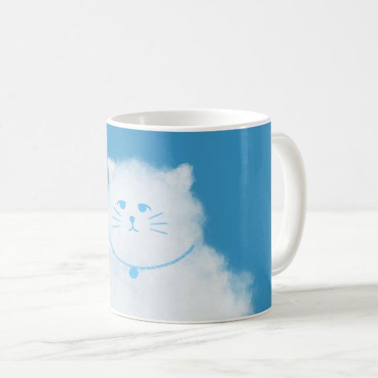 Mug Clouds de chat Ciel bleu (Devant droit)