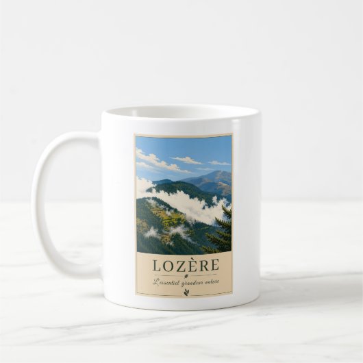 Mug Clouds Over the Mountain Forest (Gauche)