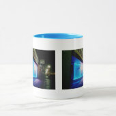 Mug Clous chanceux - bleu de cool dans le double de (Centre)