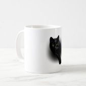 Mug Clous de dépôt de chats noirs (Devant gauche)